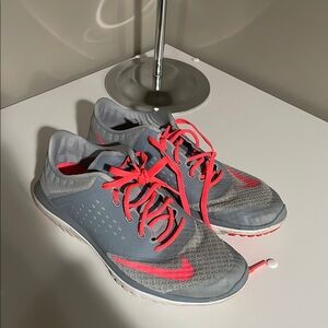 Nike Gray and Pink Athletic Shoes